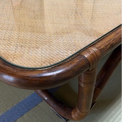 【美品】【応接間】ローテーブル　強化ガラスの画像