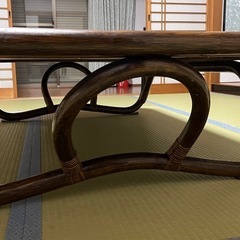 【美品】【応接間】ローテーブル　強化ガラスの画像