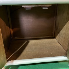 ラタン　棚　白　ホワイト　シェルフ　キャビネット　昭和レトロ　収納棚　収納家具　インテリア　オシャレ家具【幅50奥35.5高160】の画像