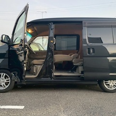 オートマの軽ターボ☆月々9千円〜分割可‼️大人気の軽ハコバン入りました！車検2年付き‼️【名義変更代込み】人気のダイハツ アトレーワゴン☆Bluetooth対応ナビ☆走行中DVD見れます☆ETC☆便利な電動スライドドア☆社外アルミ☆ドライブレコーダー付き☆そのまま乗って帰れます‼️の画像