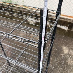 スチールラック　黒の画像