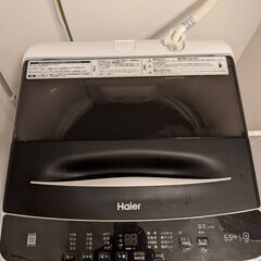 【近隣ならお届け可】ハイアール 洗濯機 5.5kg 2022年製の画像