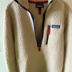 【受付終了しました】 Patagonia パタゴニア フリースジャケット Sサイズ ベージュ　ハーフジップの画像
