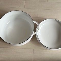 【取引完了】ホーロー鍋✳︎野田琺瑯 キャセロール25センチの画像