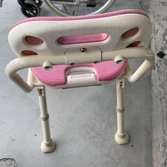 シャワーチェア　介護椅子　お風呂椅子　高さ調節　軽量　丈夫　背もたれ付　滑り止めの画像