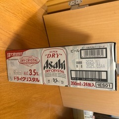 アサヒ ドライクリスタル 350ml×24本入 缶 の画像