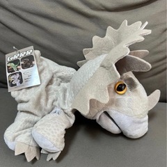 GRRRザウルス　ぬいぐるみパペット　恐竜　ぬいぐるみ　トリケラトプス　おもちゃの画像