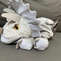 GRRRザウルス　ぬいぐるみパペット　恐竜　ぬいぐるみ　トリケラトプス　おもちゃの画像