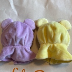 2点セットディズニーストア　シークレットポンチョセット　黄色 紫色 の画像