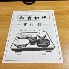 お食い初め 祝膳
の画像