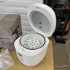 【未使用品‼️】ヒロコーポレーション 多機能4合炊き炊飯器 炊飯ジャー ホワイト♪の画像