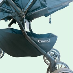 《美品》新生児から使用🙆‍♀️傘のような大きなサンシェードで赤ちゃんを守るcombi最上位モデルアンブレッタベビーカーの画像