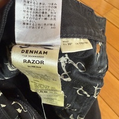 【受付終了しました】 DENHAM（デンハム） RAZOR SLIM FIT ブラックデニム W30の画像
