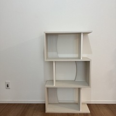 白木目調シェルフの画像