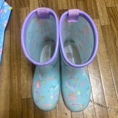 子供長靴 傘 ポンチョ ユニコーンセット の画像