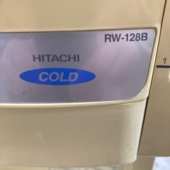 【日立】冷水専用 ウォータークーラー 「中古」RW-128B 排水ホース付き ワンタッチレバー式 単相100V 貯水式 卓上形の画像