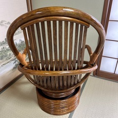 NO.1　ラタン製 アーチ型チェアの画像