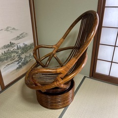 NO.1　ラタン製 アーチ型チェアの画像