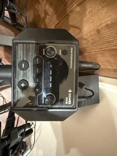 Donner電子ドラム セット折りたたみ式ドラムスローン スティック ヘッドホンオーディオケーブDED-80（4ドラム3シンバル）