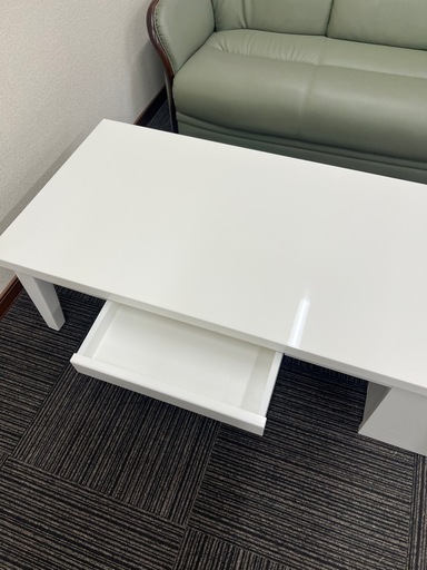 名古屋市内お届け無料120×60×39白テーブル