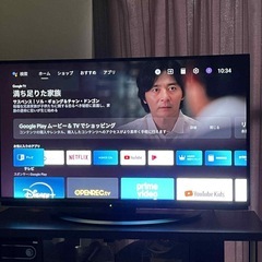 SHARP製 androi TV 45インチ テレビ 4K（2019年製）の画像