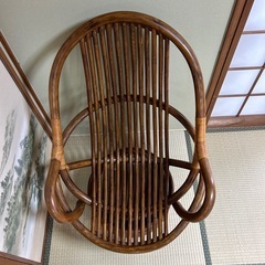 NO.2 　ラタン製 アーチ型チェアの画像
