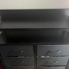 【美品】2段棚 収納チェスト　タンスの画像