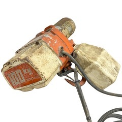 ○動作品■KITO 電動ウインチ 100kg 100V トロリ付き ホイスト 軽量チェーンブロック 電動工具 型番不明 中古品■ジモティ姫路の画像