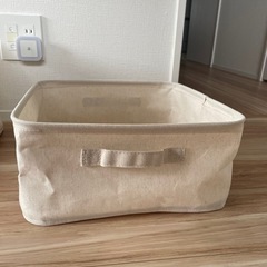 無印良品 ポリエステル麻　ソフトボックスの画像
