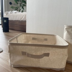 無印良品 ポリエステル麻　ソフトボックスの画像