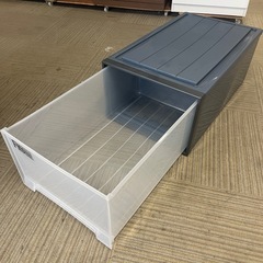 【美品‼️定価6580円‼️】2点セット！ 天馬 TENMA フィッツケース ディープL  衣装ケース プラケース プラスチックケース し収納ケースの画像