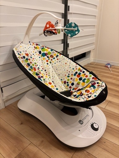 4moms バウンサー カラフルドット ベビー電動バウンサー 4moms ママルー ベビー用品 4moms ママルー4.0 
