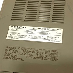 【希少】SANYO サンヨー MR-11DR データ カセットレコーダーの画像