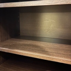 靴箱 木製 ブラウンの画像
