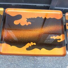 岡山発　中古　お膳 膳　お座敷足高　 会席 懐石　金雲　５４ｃ×３９センチ　１０セット　４８セット迄１０セットの出品有の画像