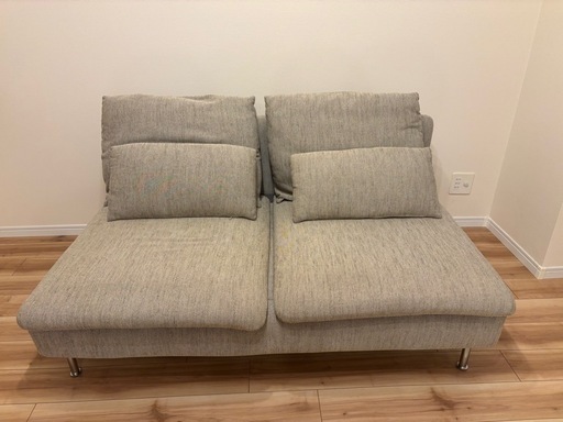 【特別価格】グレー 3人掛けソファ モダン　IKEAソーデルハムン