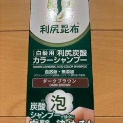利尻昆布炭酸カラーシャンプー　ダークブラウン　泡シャンプー　白髪染めの画像