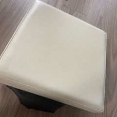 折りたたみ収納オットマンの画像