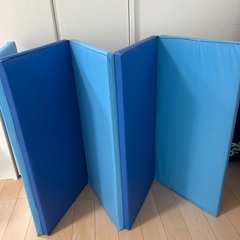 イケアIKEA ペルフスィッグ 折りたたみ プレイマット キッズマット ジムマット, ブルー, 78x185 cmの画像