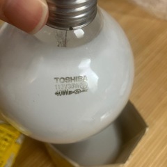 無料！お譲りいたします 新品 TOSHIBA 電球  ホワイトボール 3つの画像