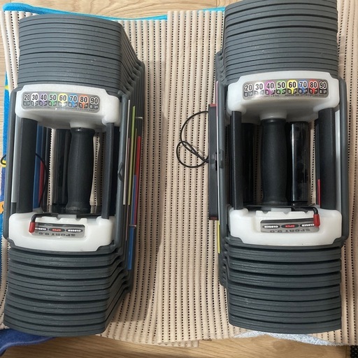 可変式　ブロックダンベル　90ポンド　41kg ２個セット　TOP FILM