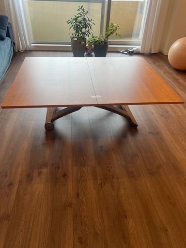 カリガリス コヌビア マスコッティ 昇降テーブル ウォールナット エクステンション ダイニング リビング デザイナーズ 19万