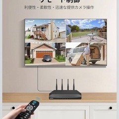 【双方向通話・ダブルアンテナ】OHWOAI 防犯カメラセット 4台 屋外用 ワイヤレス 広角レンズ 無線接続 電源スイッチ付 家庭用 監視カメラの画像