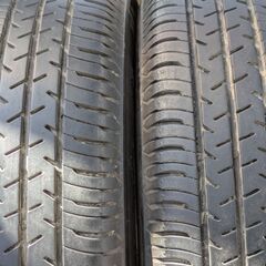 バリ溝２０２４年ＢＳ製夏タイヤ　スズキ系純正アルミホイールセット１５５／６５Ｒ１４　４本セットの画像