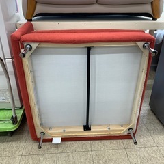 【ジモティー割引で最大15％OFF⭐️】 IKEAコーナーソファー 赤 クッション付きの画像