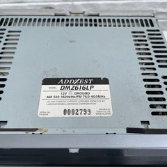 カーオーディオ　ADDZEST  DM Z616LPの画像