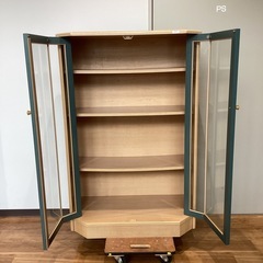 ガラスキャビネット【町田市再生家具】　251921の画像