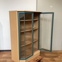 ガラスキャビネット【町田市再生家具】　251921の画像