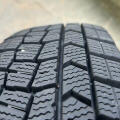 引取先決まりました 155/65R14 スタッドレス ダンロップWM02 22年４本 バリ山 PCD100 ET45 アルミ付き☆の画像