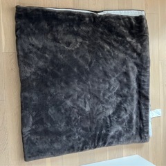 あったか　無印良品　シングル寝具カバー　シーツ　ダークブラウンの画像